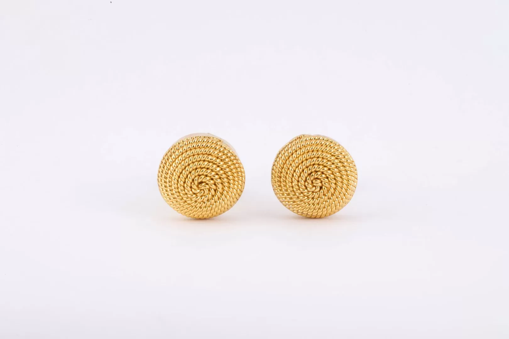 14k Yellow Gold Coil Stud Earrings (2.80g.)