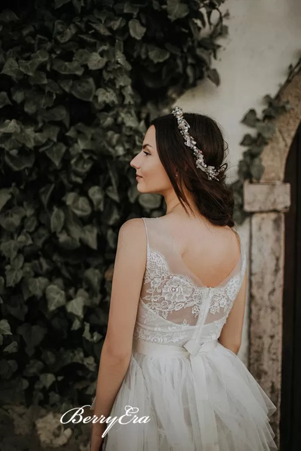 2019 Newest Fluffy Wedding Dresses, Lace Wedding Dresses, Bridal Dresses