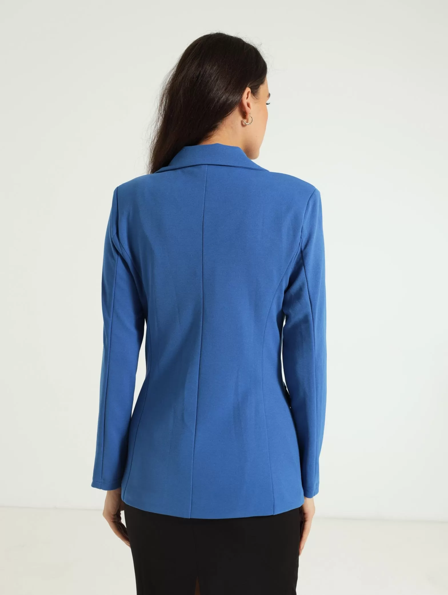 3 Button Panelled Blazer - Cobalt