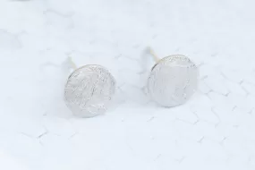 925 circle earrings-GO