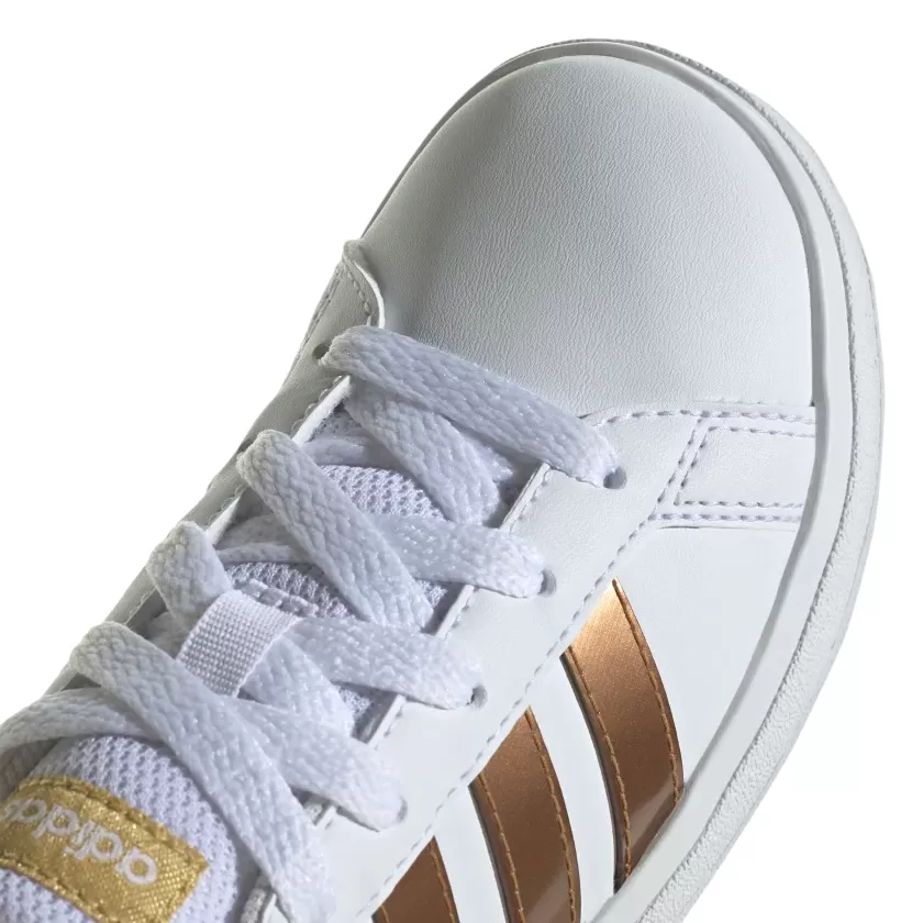 Adidas unisex sneakers Grand Court 2.0 K GY2578 cloud white-matte gold