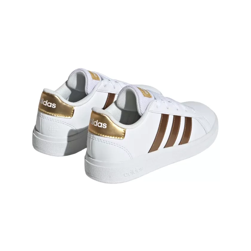 Adidas unisex sneakers Grand Court 2.0 K GY2578 cloud white-matte gold