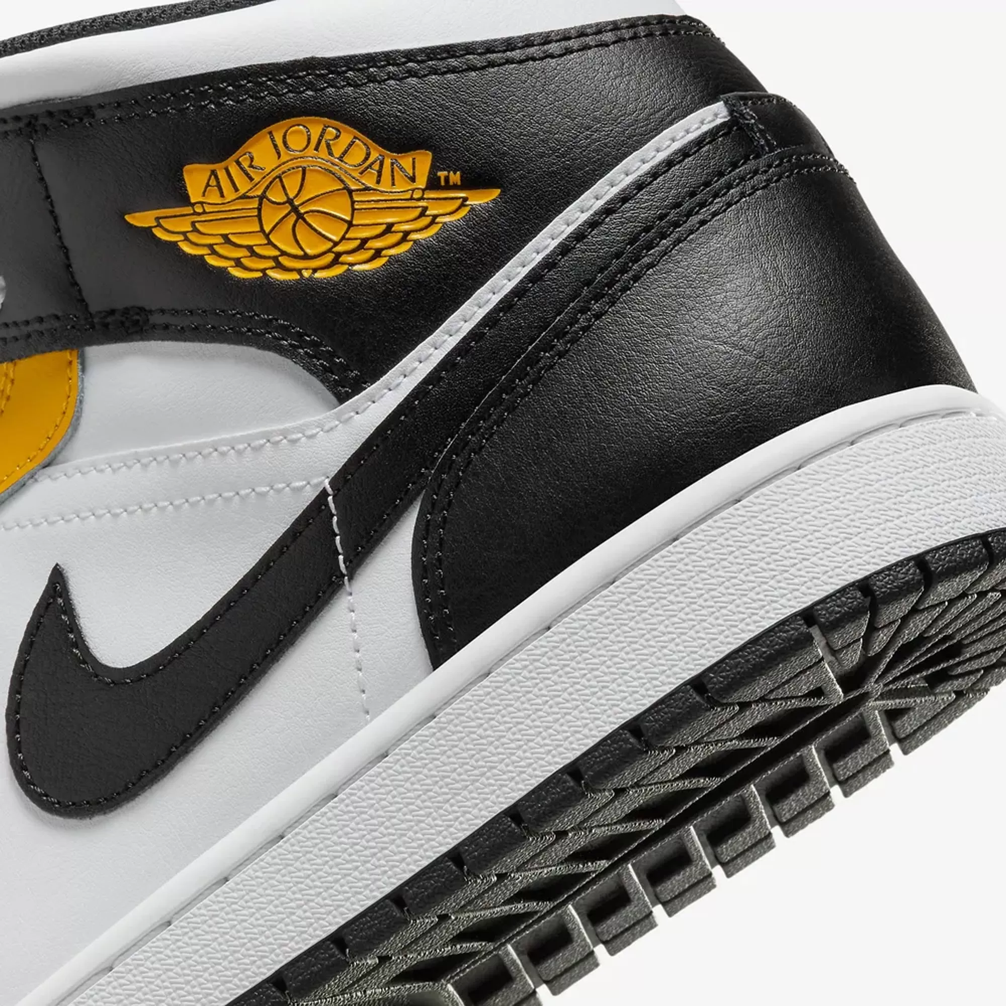 AIR JORDAN 1 MID 'YELLOW OCHRE/BLACK-WHITE-YELLOW OCHRE'