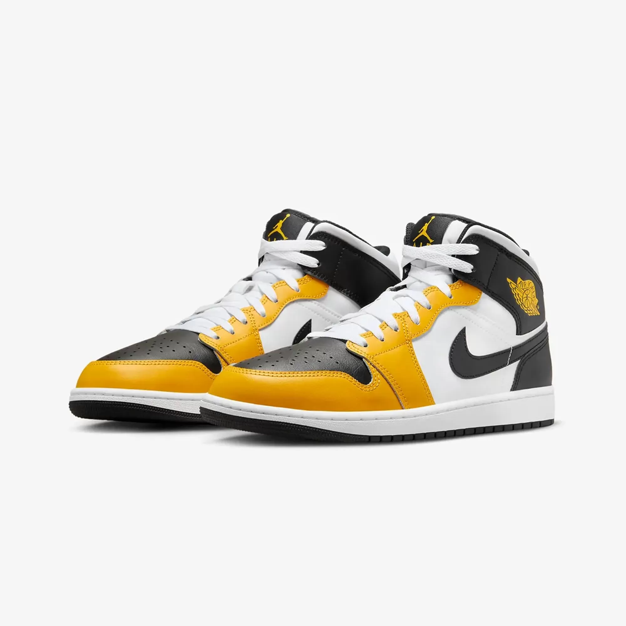 AIR JORDAN 1 MID 'YELLOW OCHRE/BLACK-WHITE-YELLOW OCHRE'