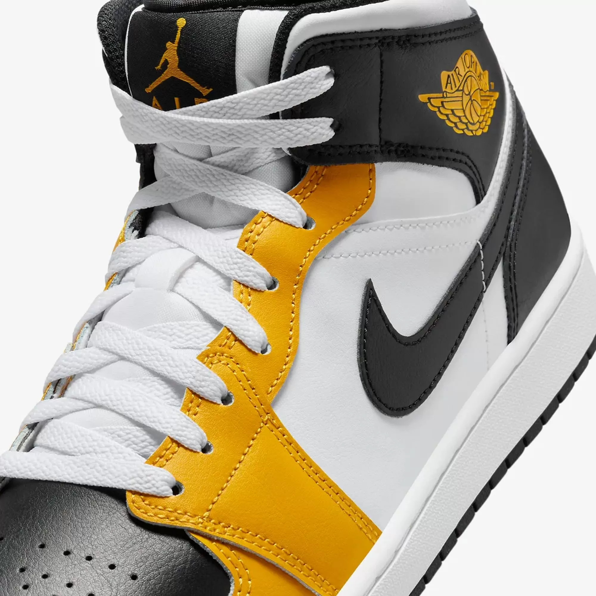 AIR JORDAN 1 MID 'YELLOW OCHRE/BLACK-WHITE-YELLOW OCHRE'