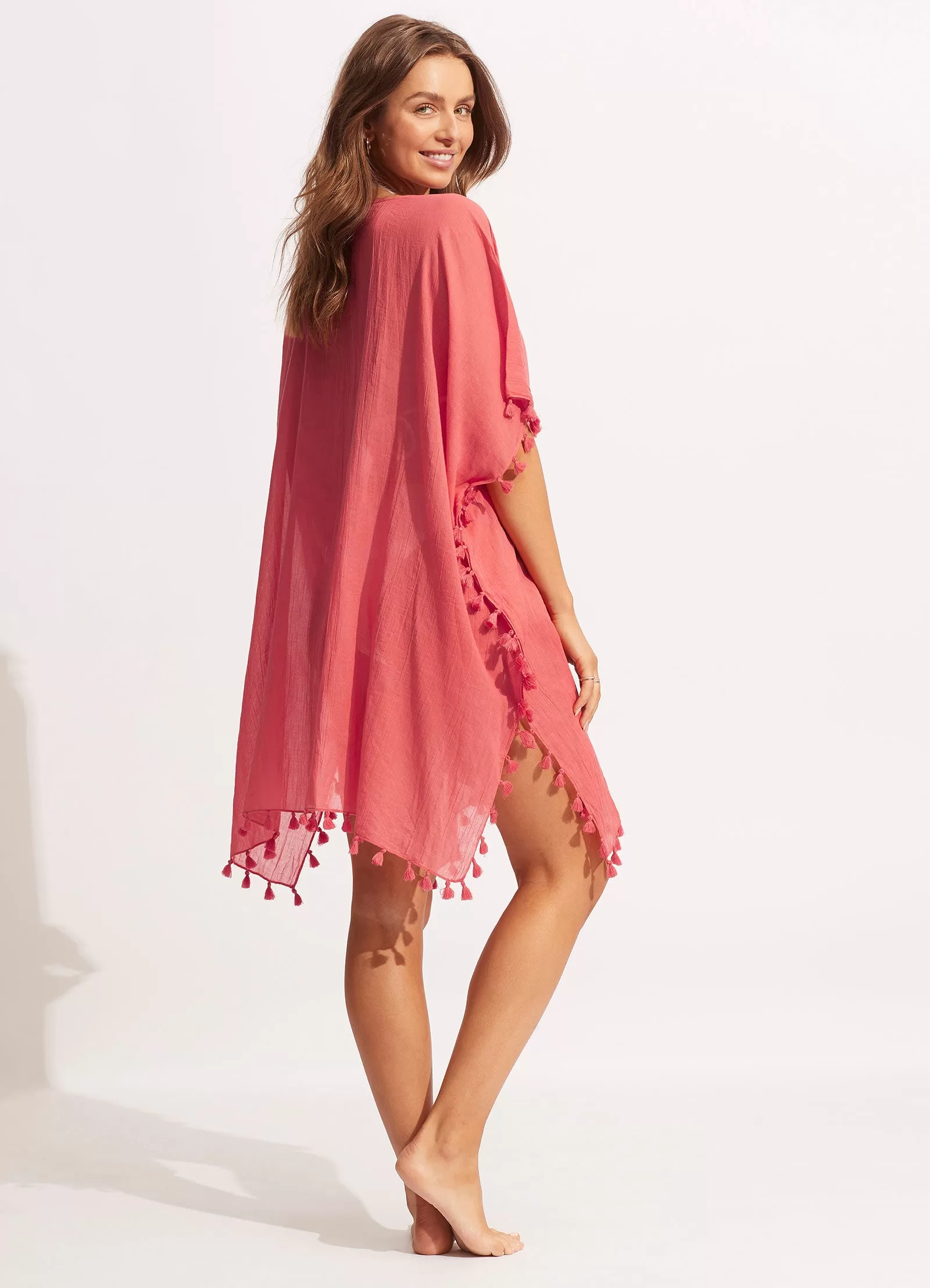 Amnesia Kaftan - Sun Kissed Coral