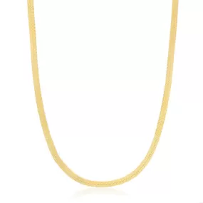 Ania Haie Gold Flat Snake Chain Necklace