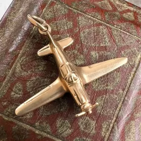 Antique Airplane Charm