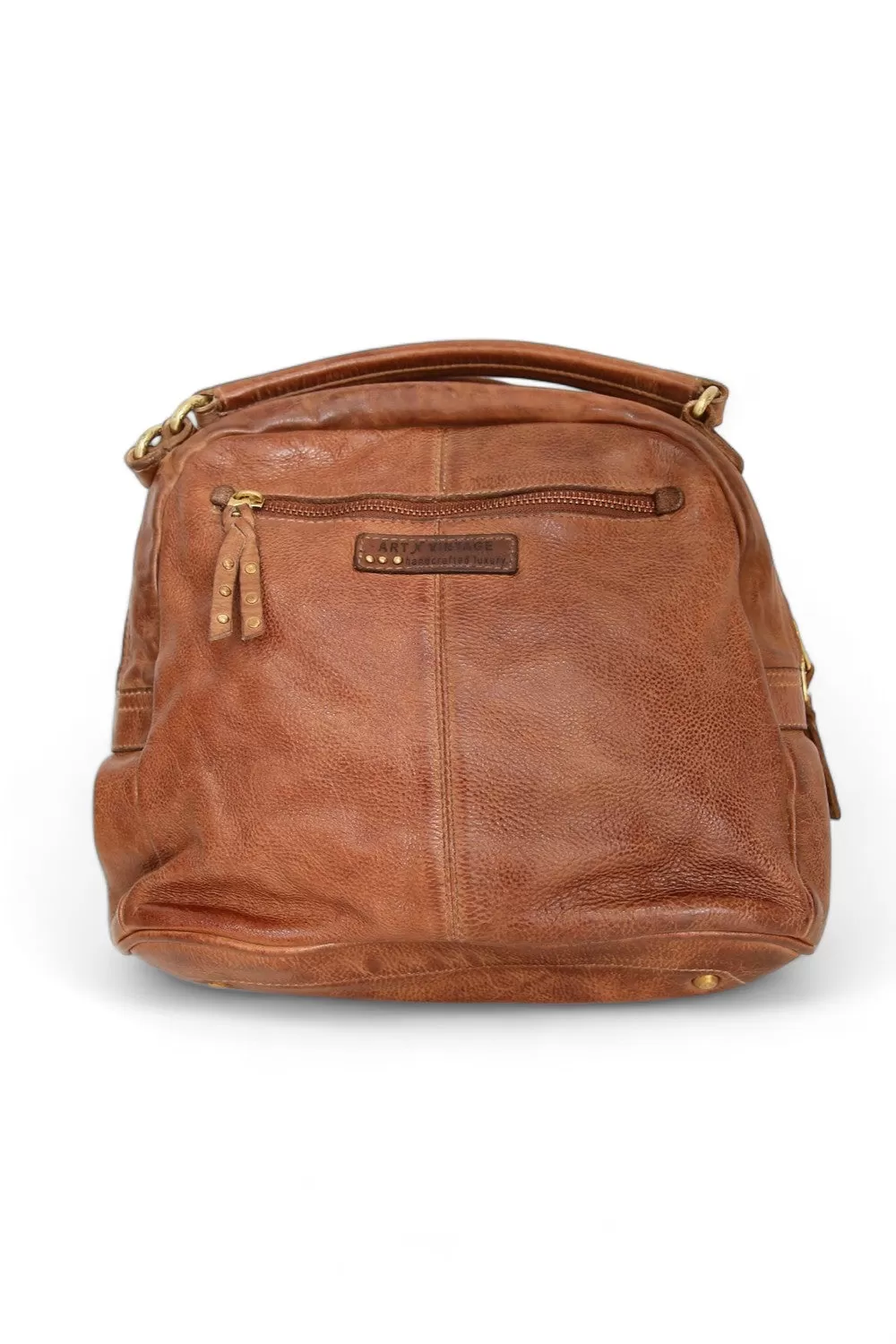 ART N' VINTAGE SERENA LEATHER BAG OAK