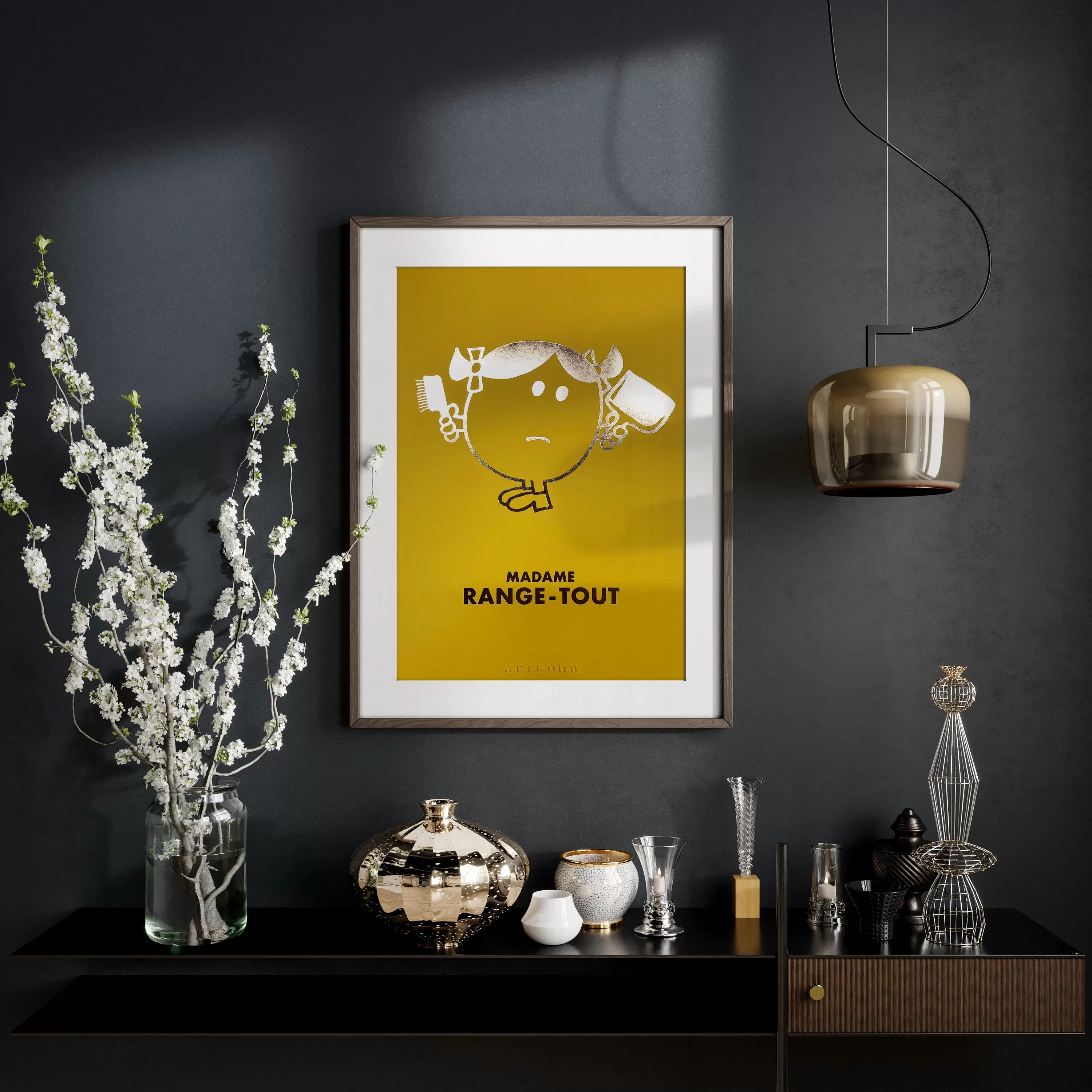 Arteonn Mr. Men & Little Miss Madame Range-Tout Art Print