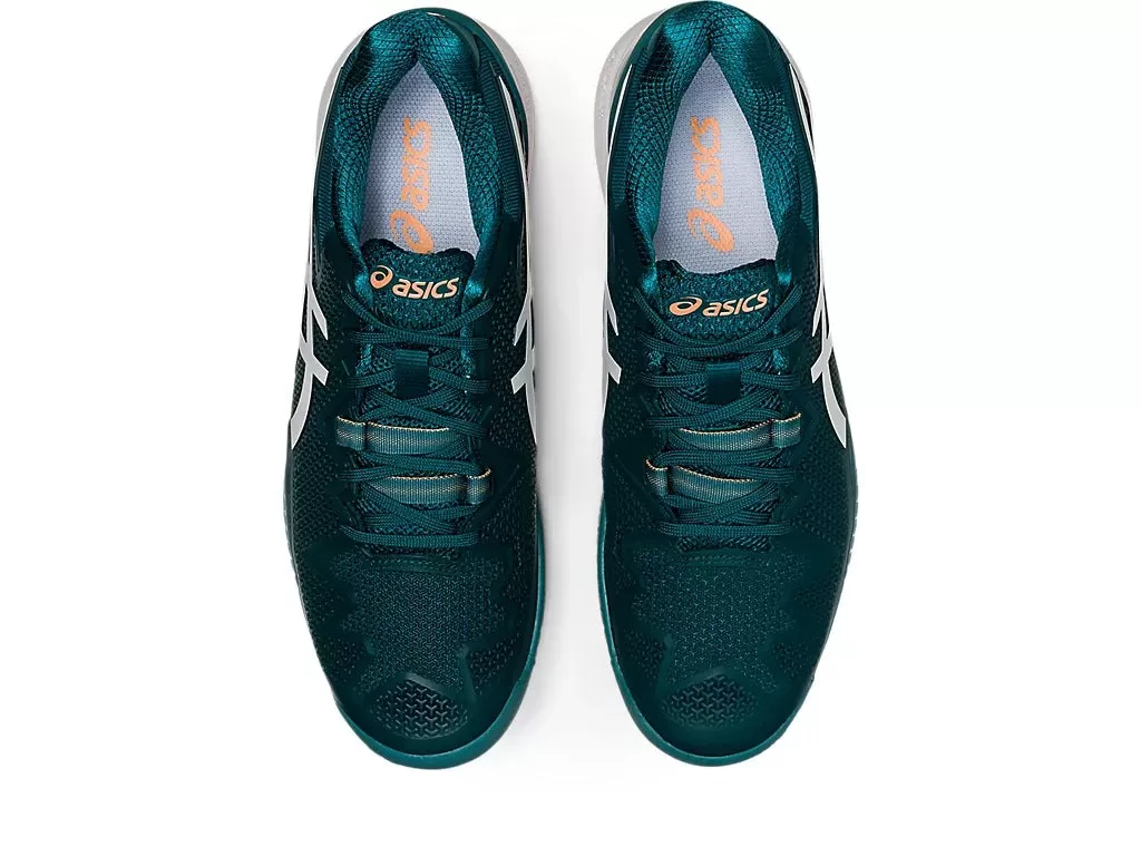 Asics Gel Resolution 8 Tennis Shoe - Velvet Pine/White