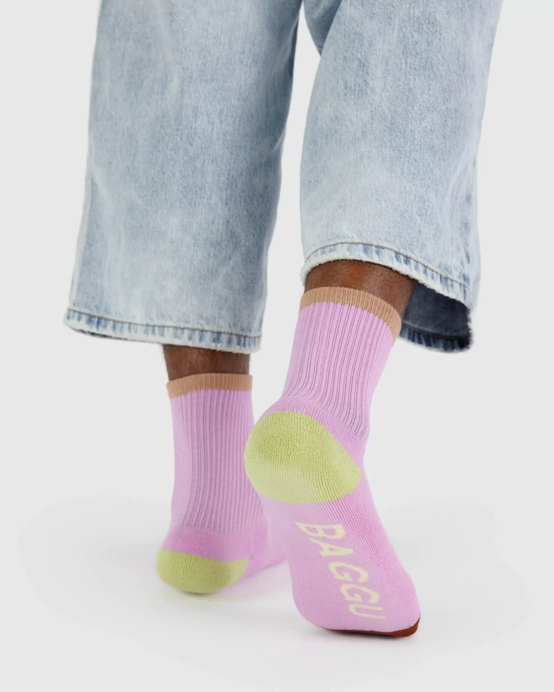 Baggu - Peony Mix - Ribbed Socks