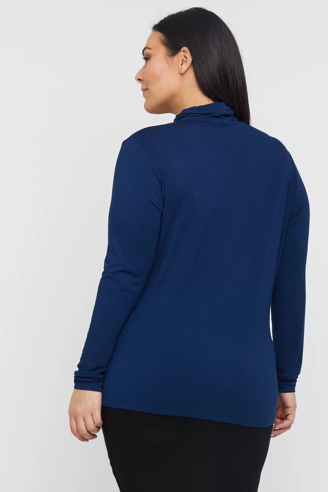 Bamboo Turtle Neck - Navy