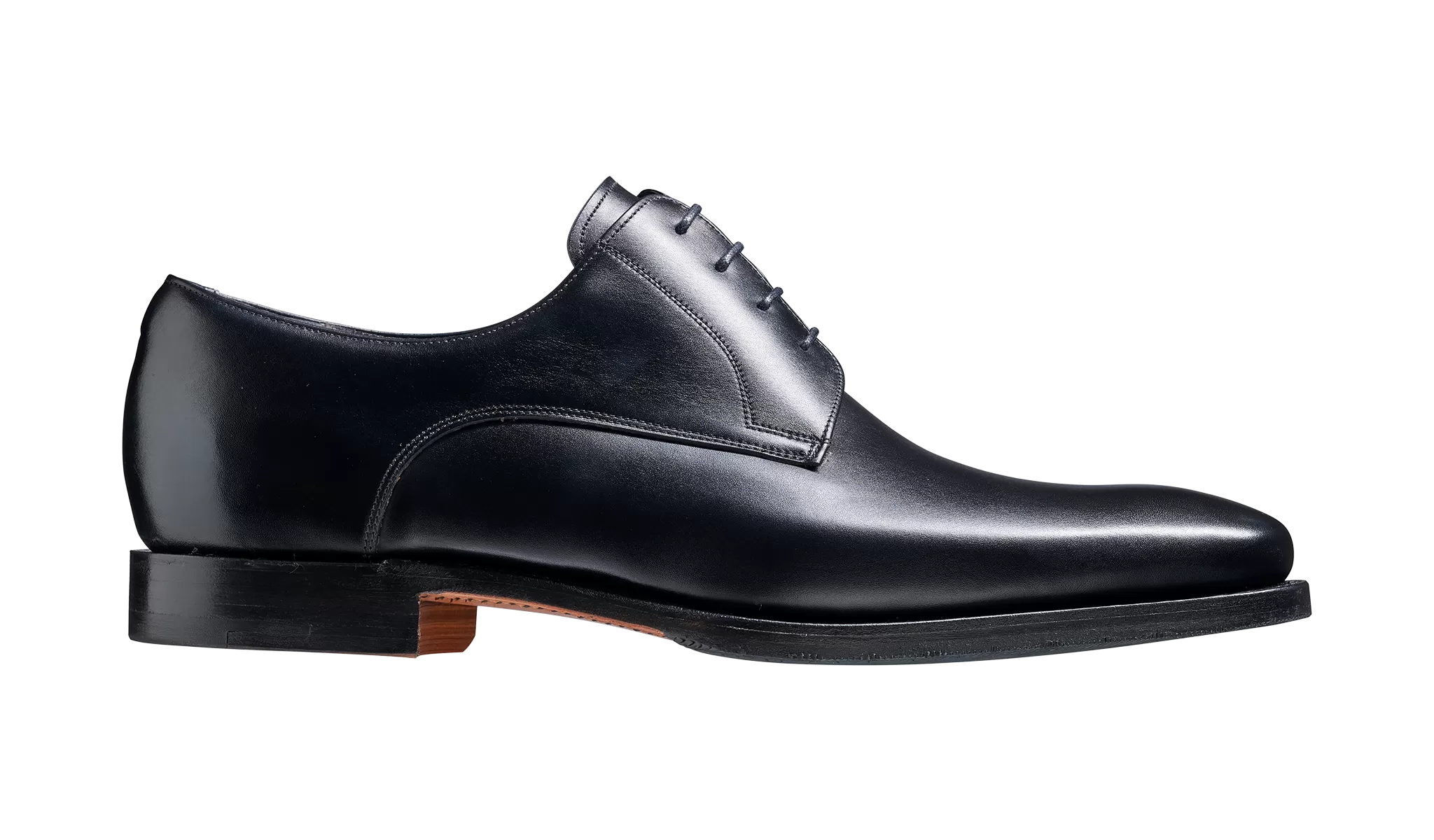 Barker Ellon Refined Derby - Black Calf