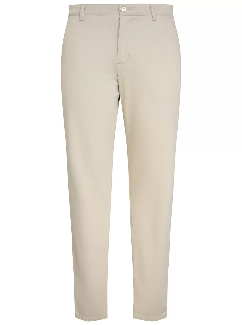 Beige Stretch Cotton Chino Trouser