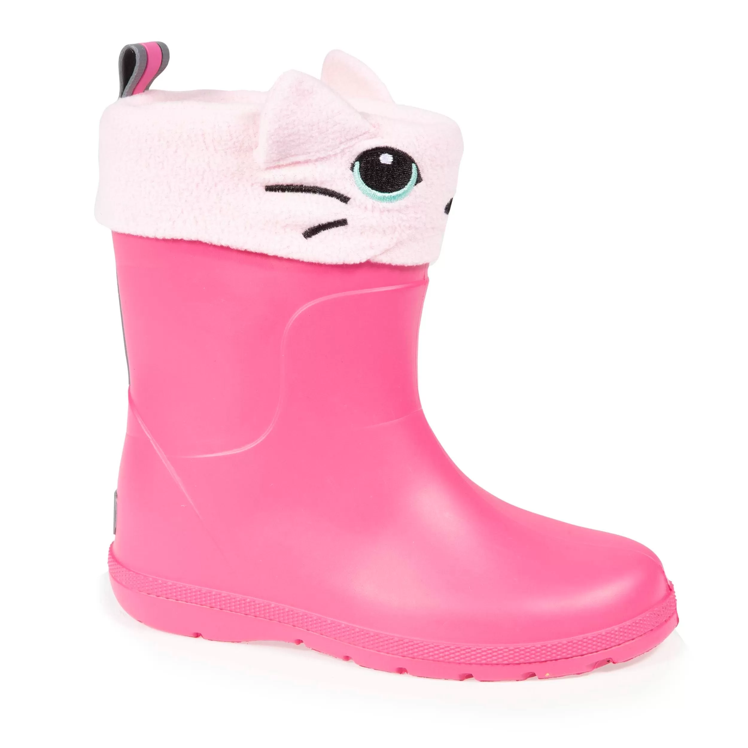 Bottes de pluie Enfant Rose et chaussette Chat