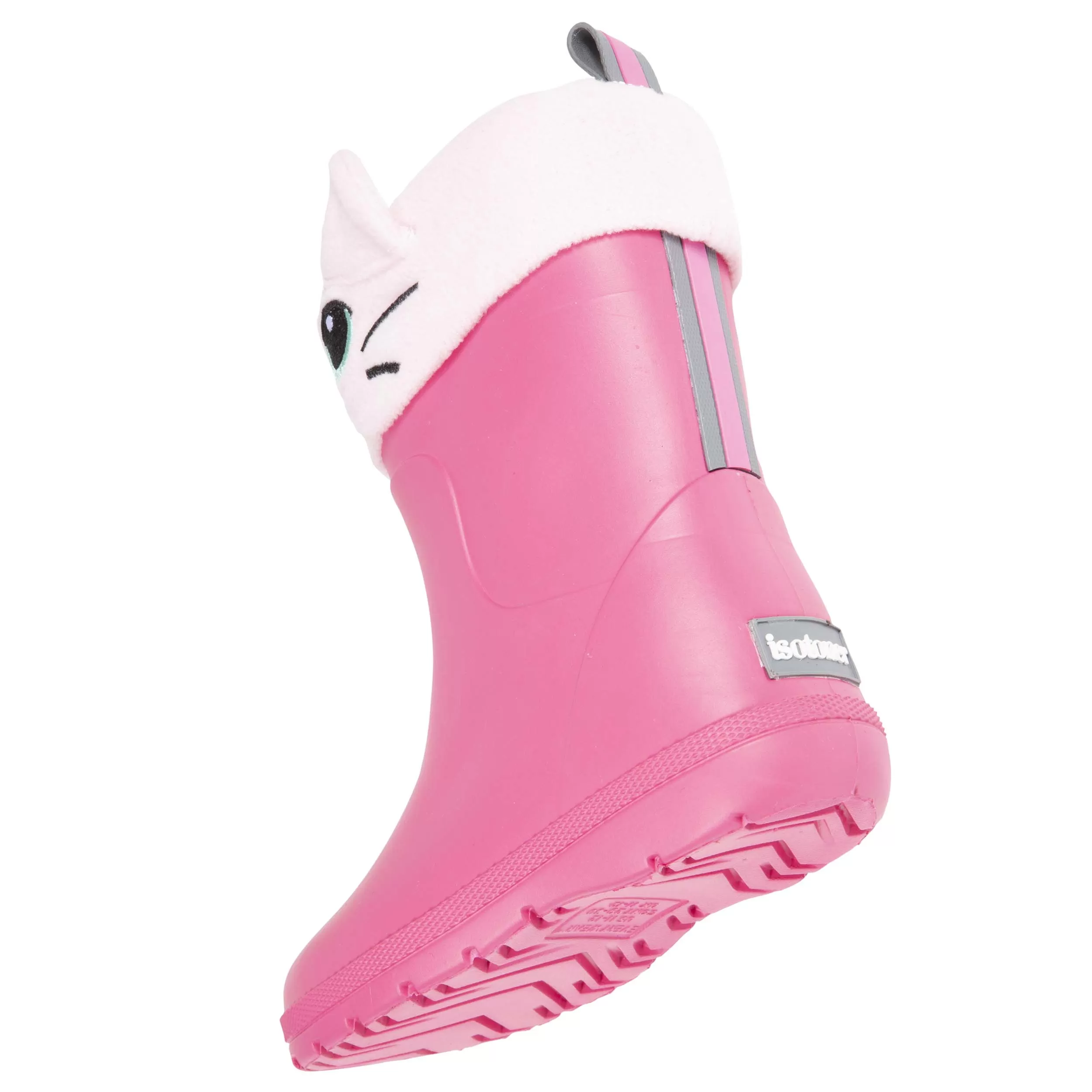 Bottes de pluie Enfant Rose et chaussette Chat