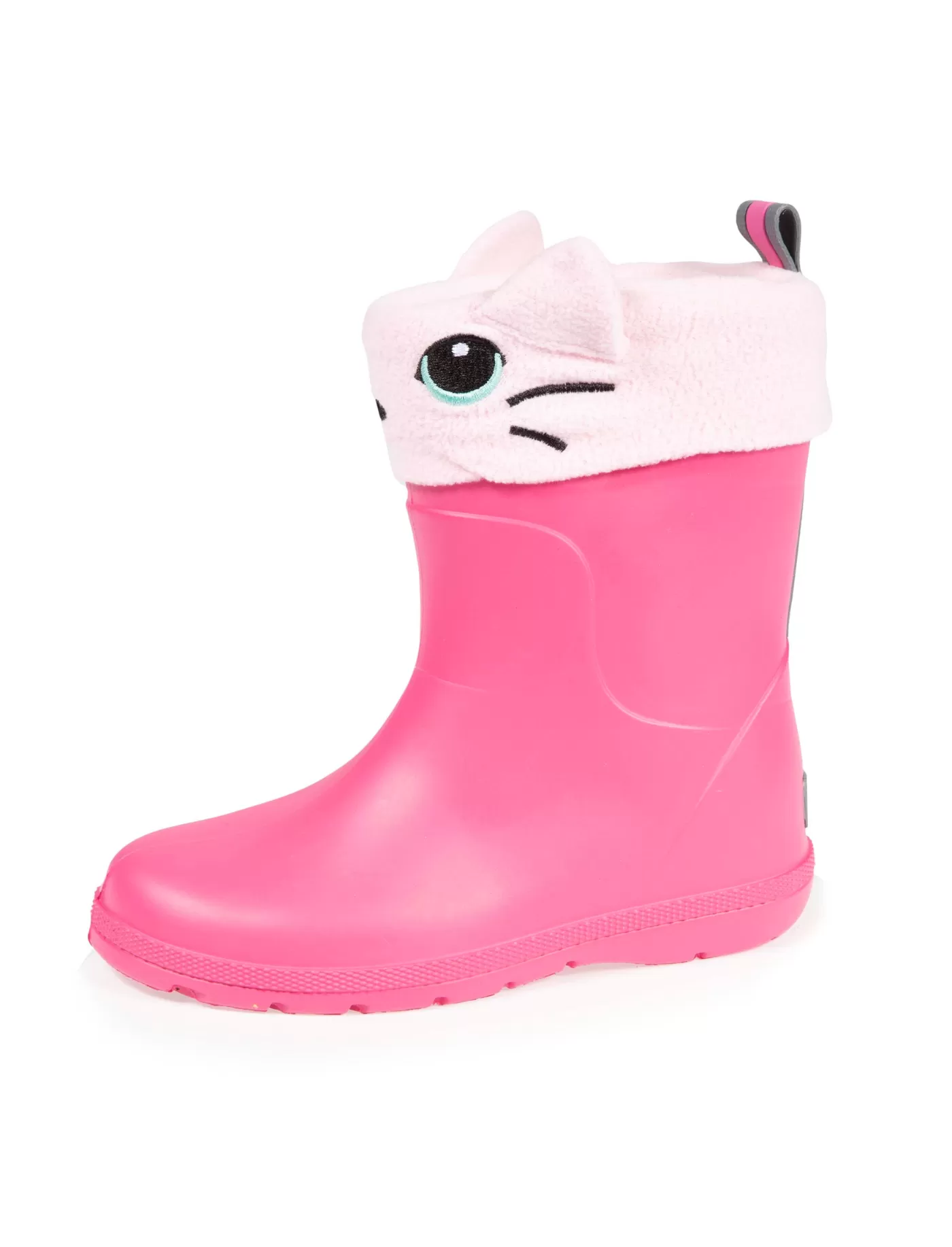 Bottes de pluie Enfant Rose et chaussette Chat