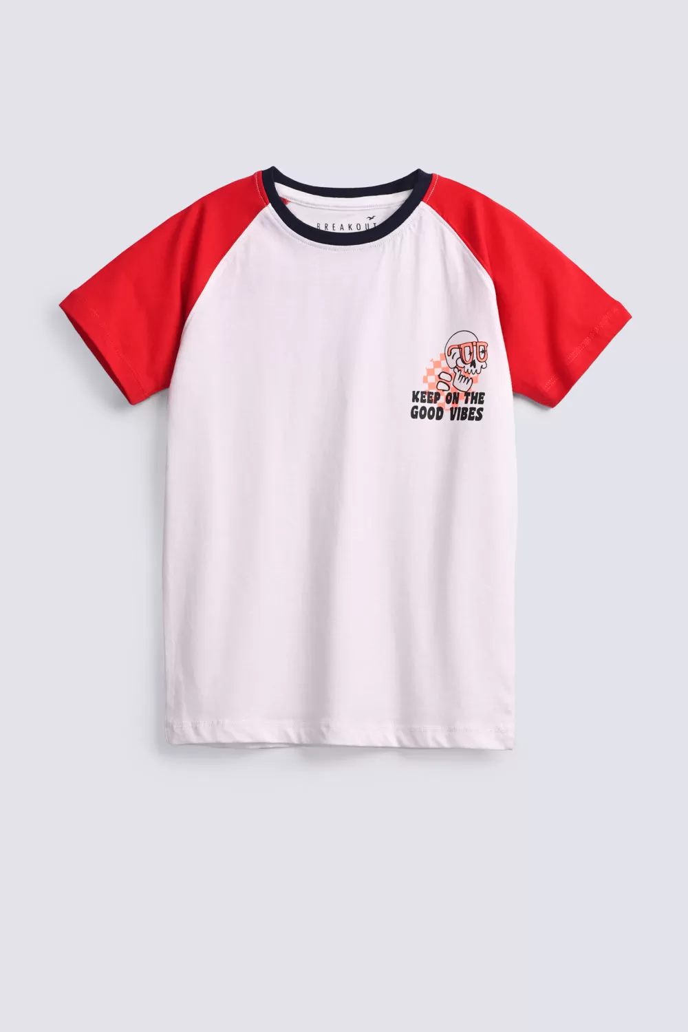 BOYS CONTRAST RAGLAN SLEEVE TEE