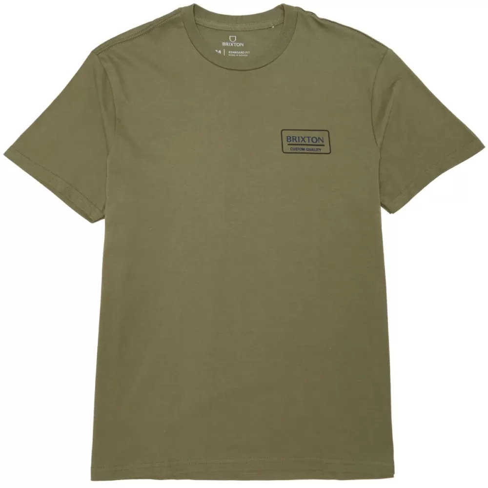 Brixton Palmer Proper S/S T-Shirt Olive