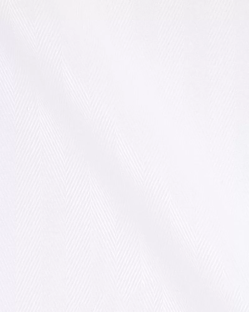 Canclini Dandy 80 Herringbone White Shirt 3340.w6180.0101.bco