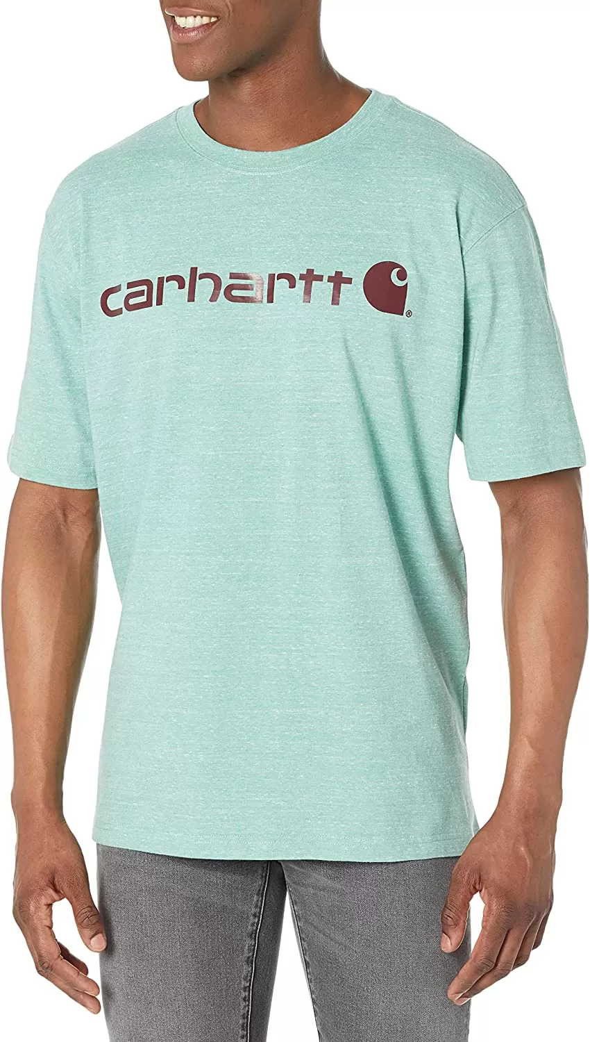 Carhartt Men's Heavyweight Short Sleeve Logo T-Shirt