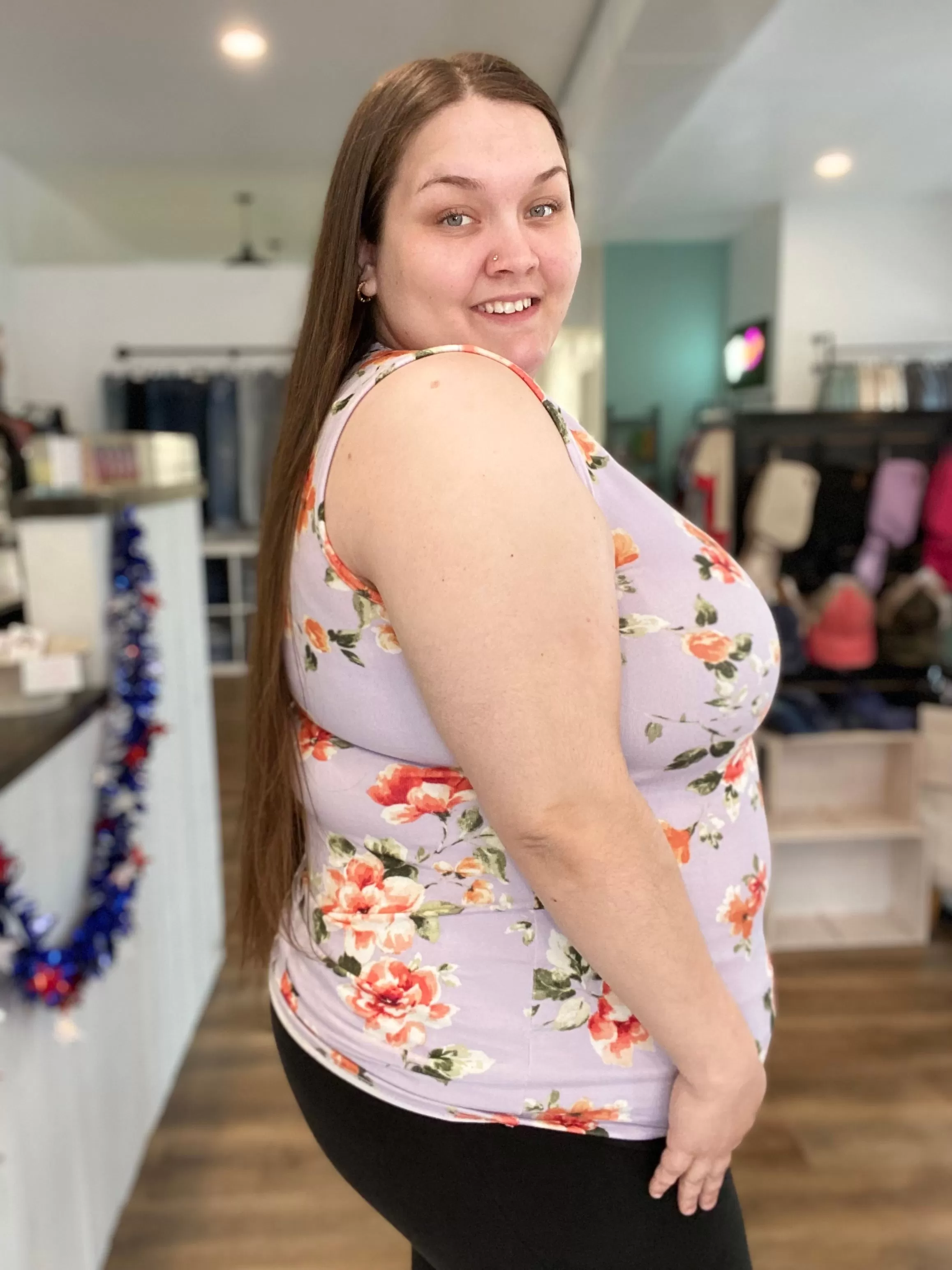 Carissa Floral Tank