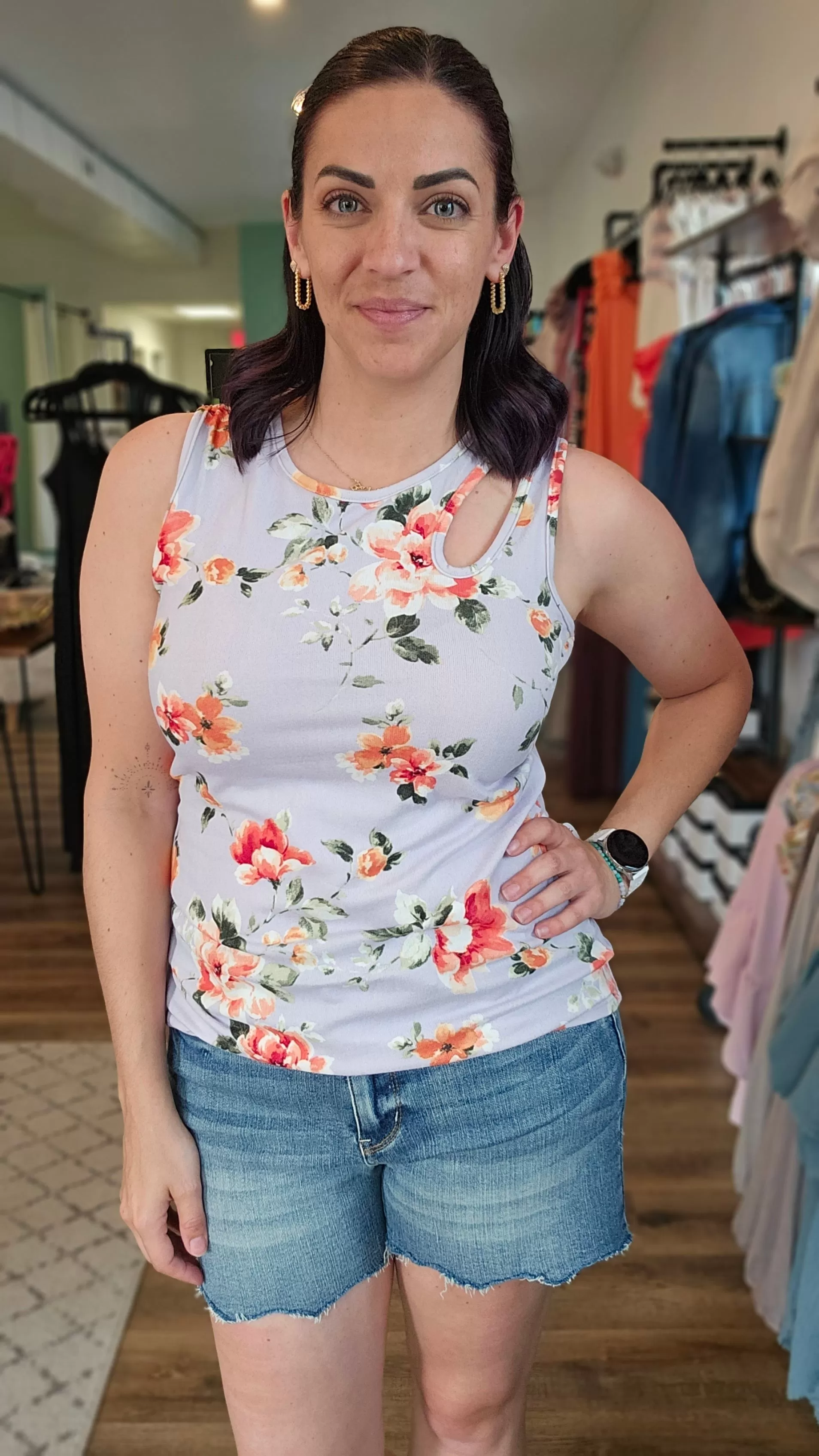 Carissa Floral Tank