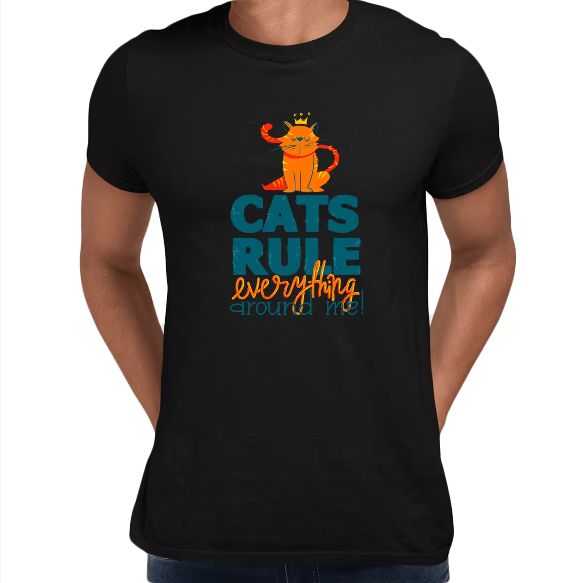 Cats Rule Everything Around Me - T-shirts For The Crazy Cat Ladies or Men