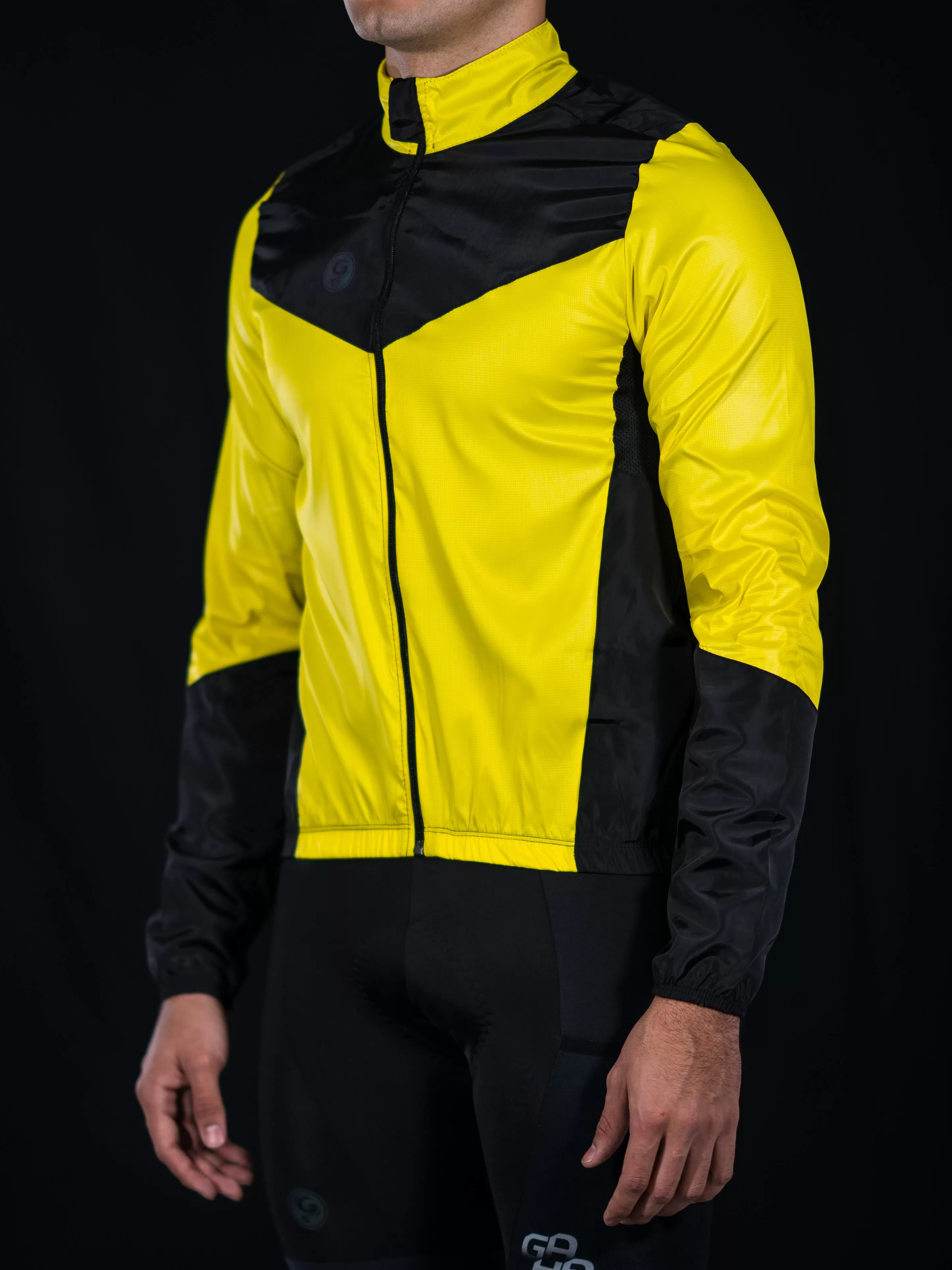 Chamarra Rompevientos Yellow/Black Geovanny