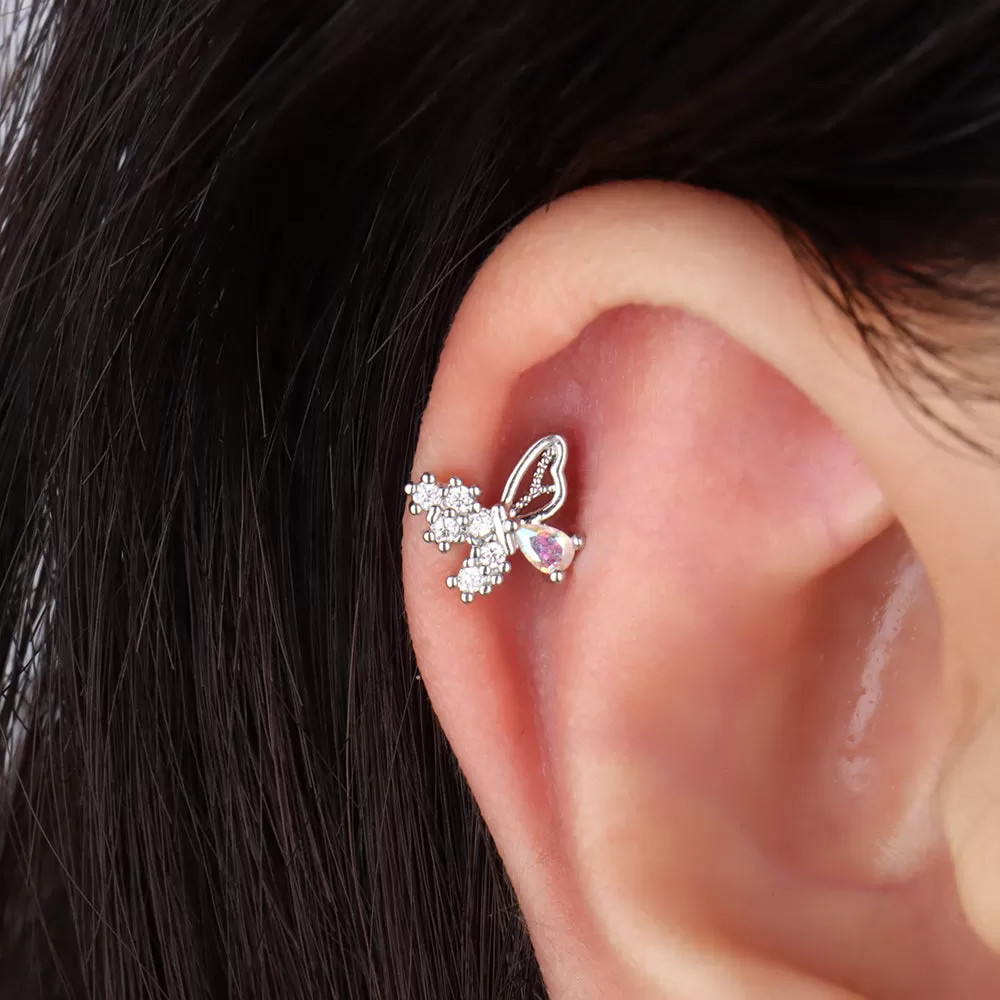 Charm Butterfly Stud