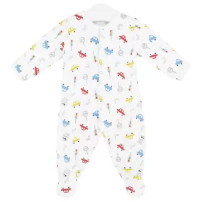 City Cars Printed Footie | Baby Boy