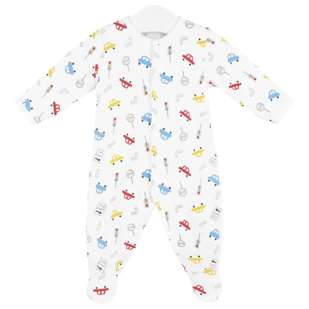 City Cars Printed Footie | Baby Boy