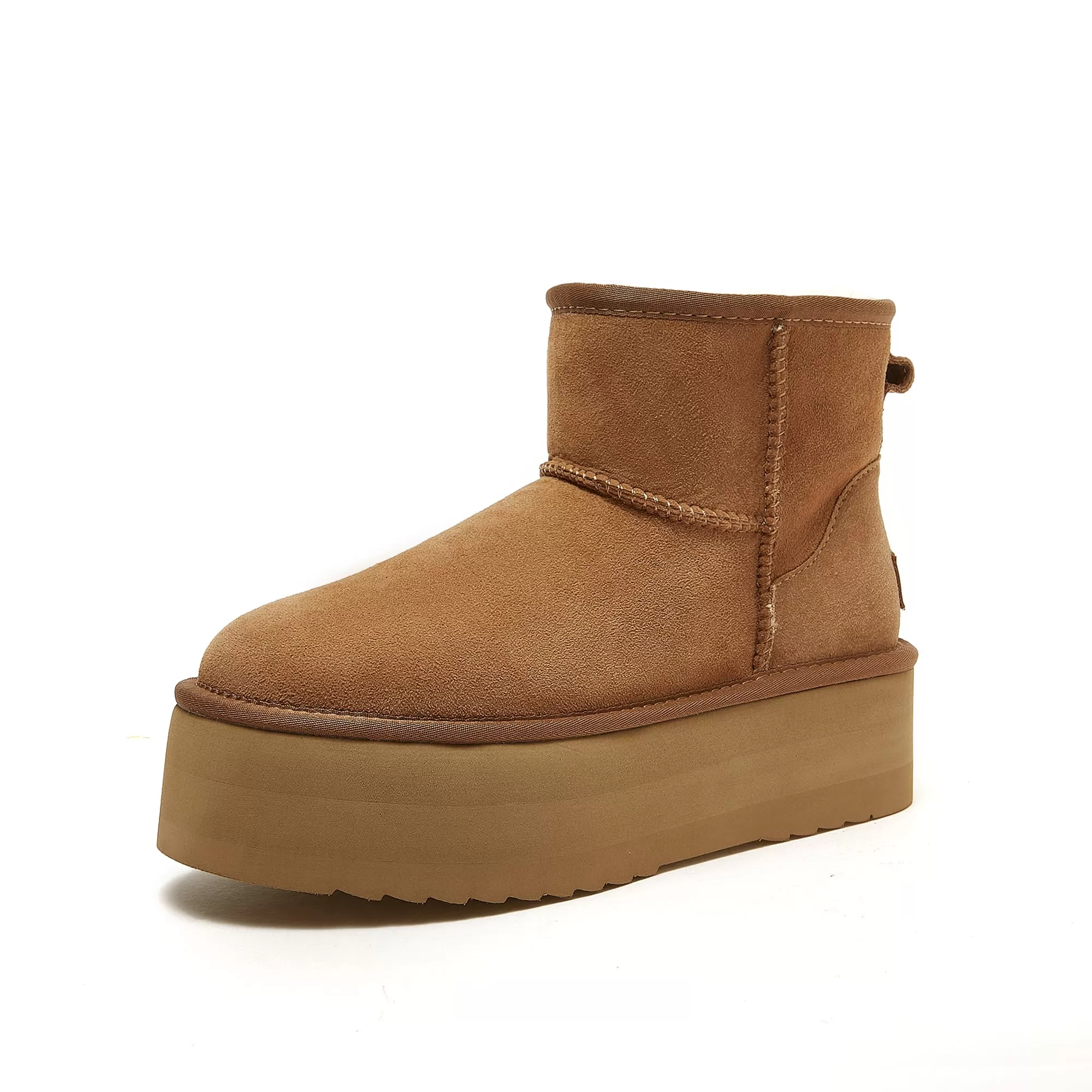 Classic Ultra Mini Platform Ugg - High Platform Short Boot - 100% A-Grade Double Face Australian Sheepskin