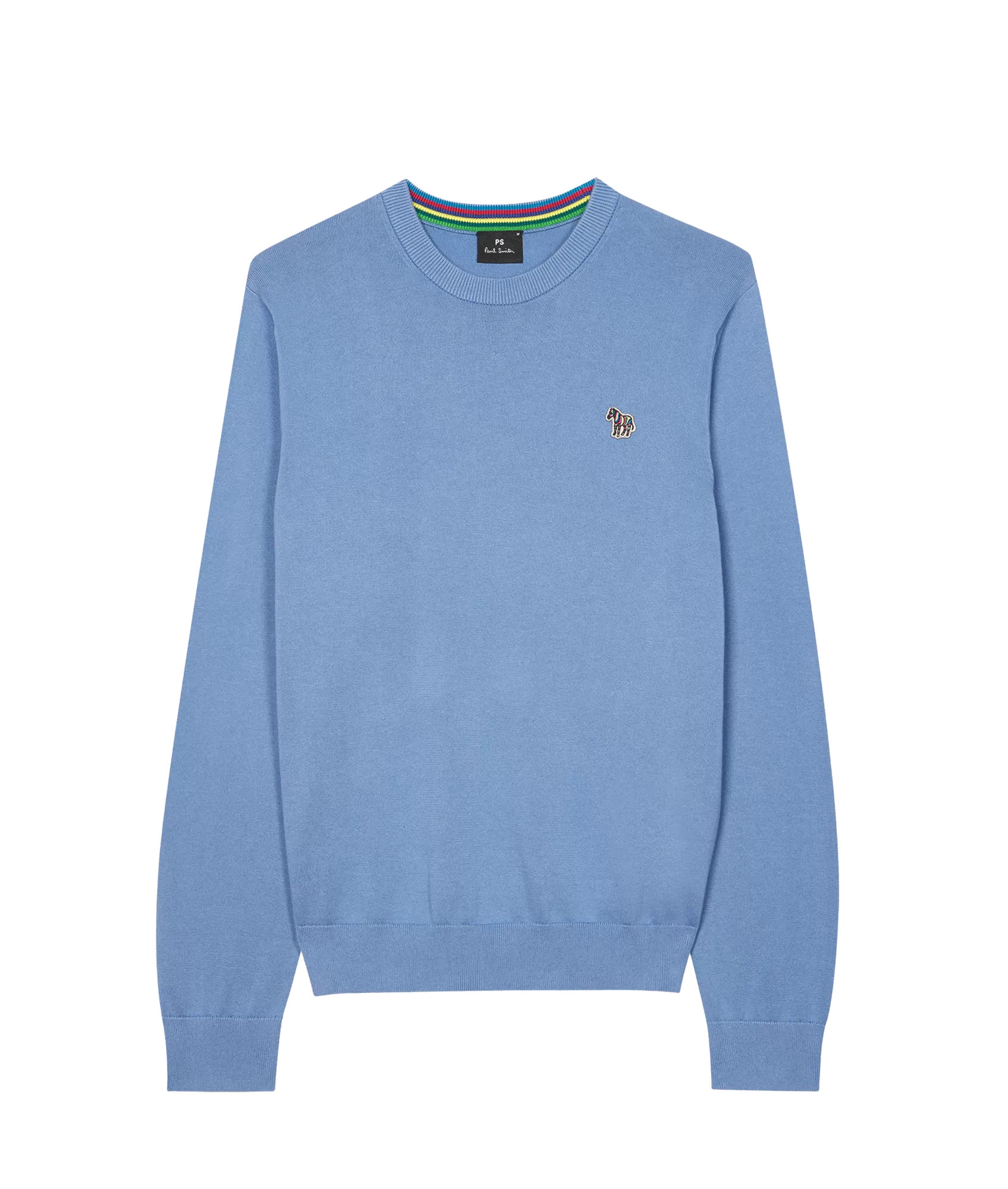 Cotton Zebra Logo Sweater - Blue