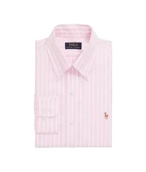 Custom Fit Striped Oxford Shirt - Pink