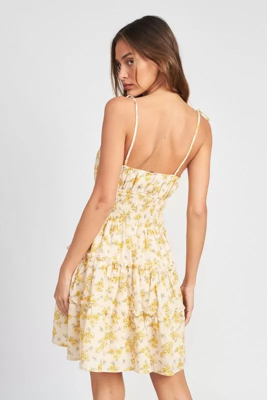 Daisy Spaghetti Strap Dress