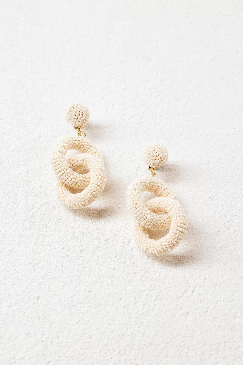 Danica Earrings in Cream