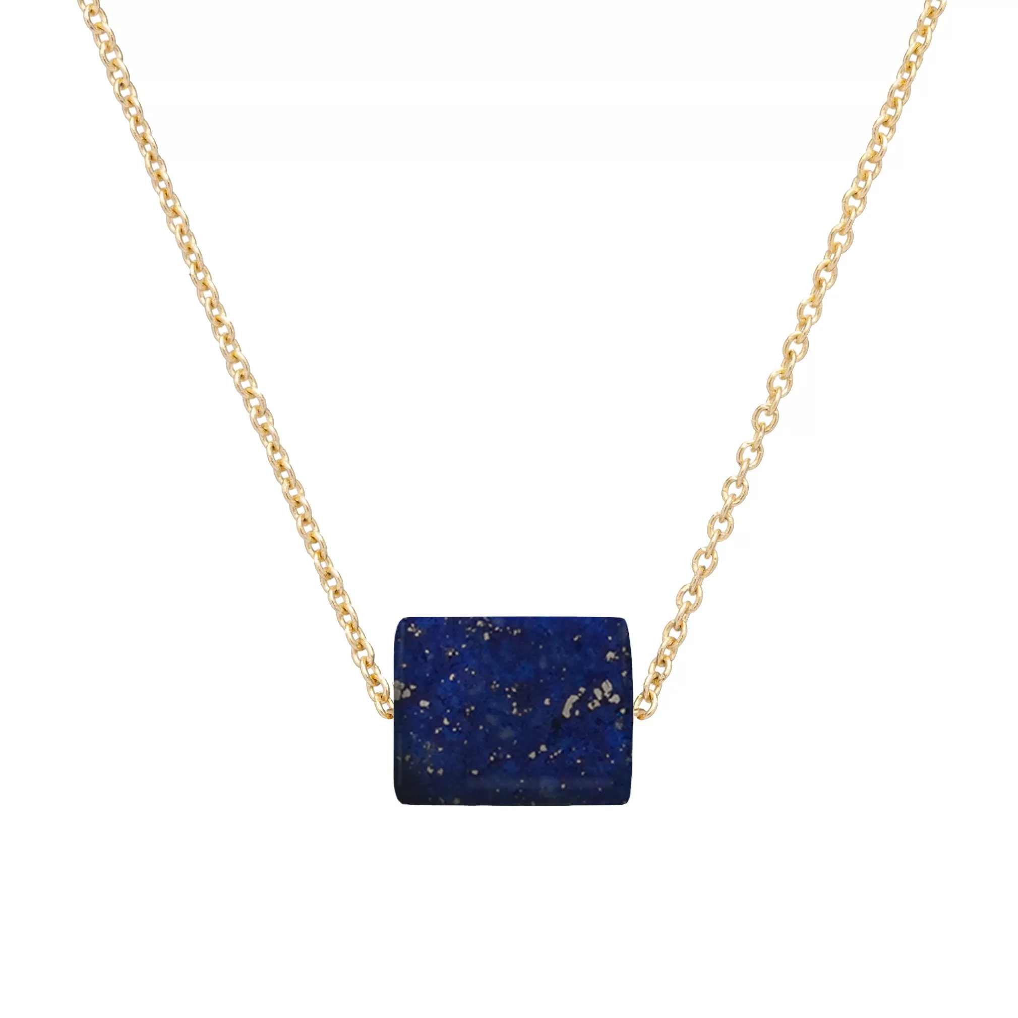 DECO CILINDRO LAPIS LAZULI NECKLACE