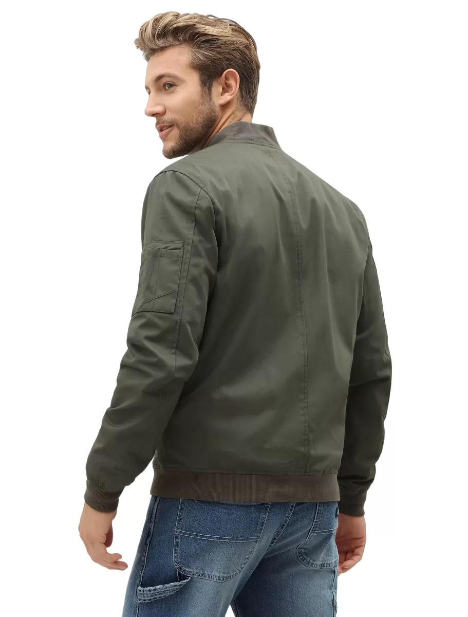 Dickies Hughson DK720230DKO Men's Lightweight Polycotton Jacket Olive Green