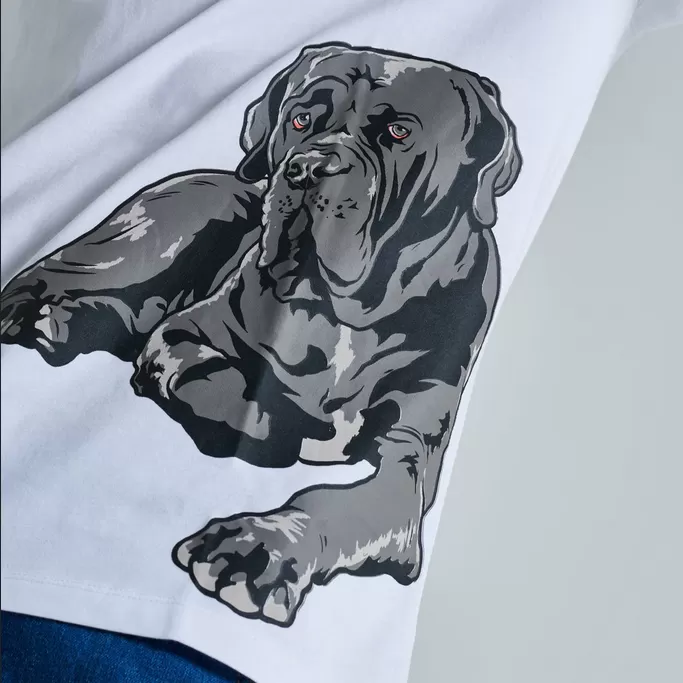 Dolly Noire Neapolitan Mastiff Tee ts096-ta-02 white 