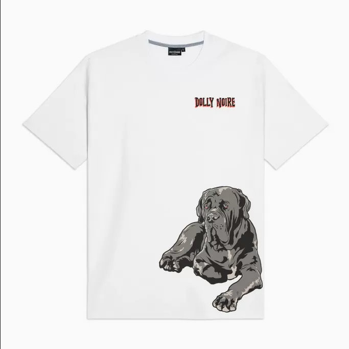 Dolly Noire Neapolitan Mastiff Tee ts096-ta-02 white 