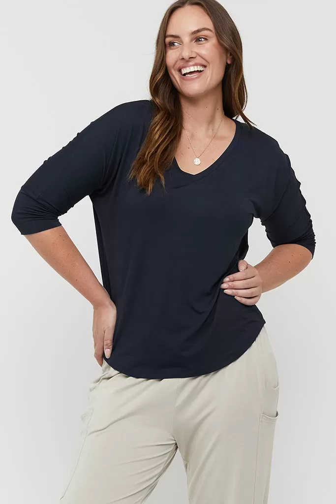 Dolman Sleeve Top - Dark Navy