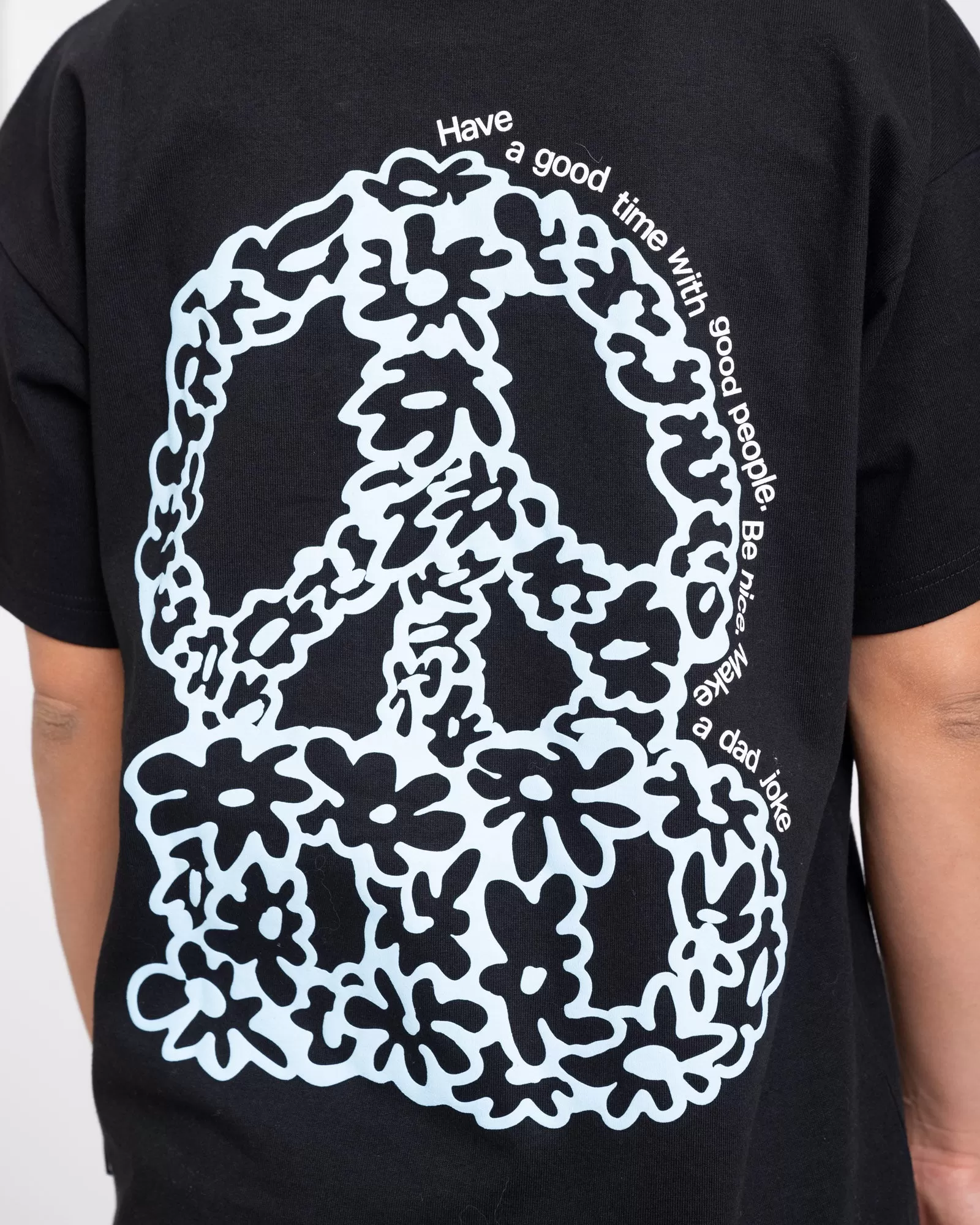 Dr. Denim Trooper Tee Black Peace