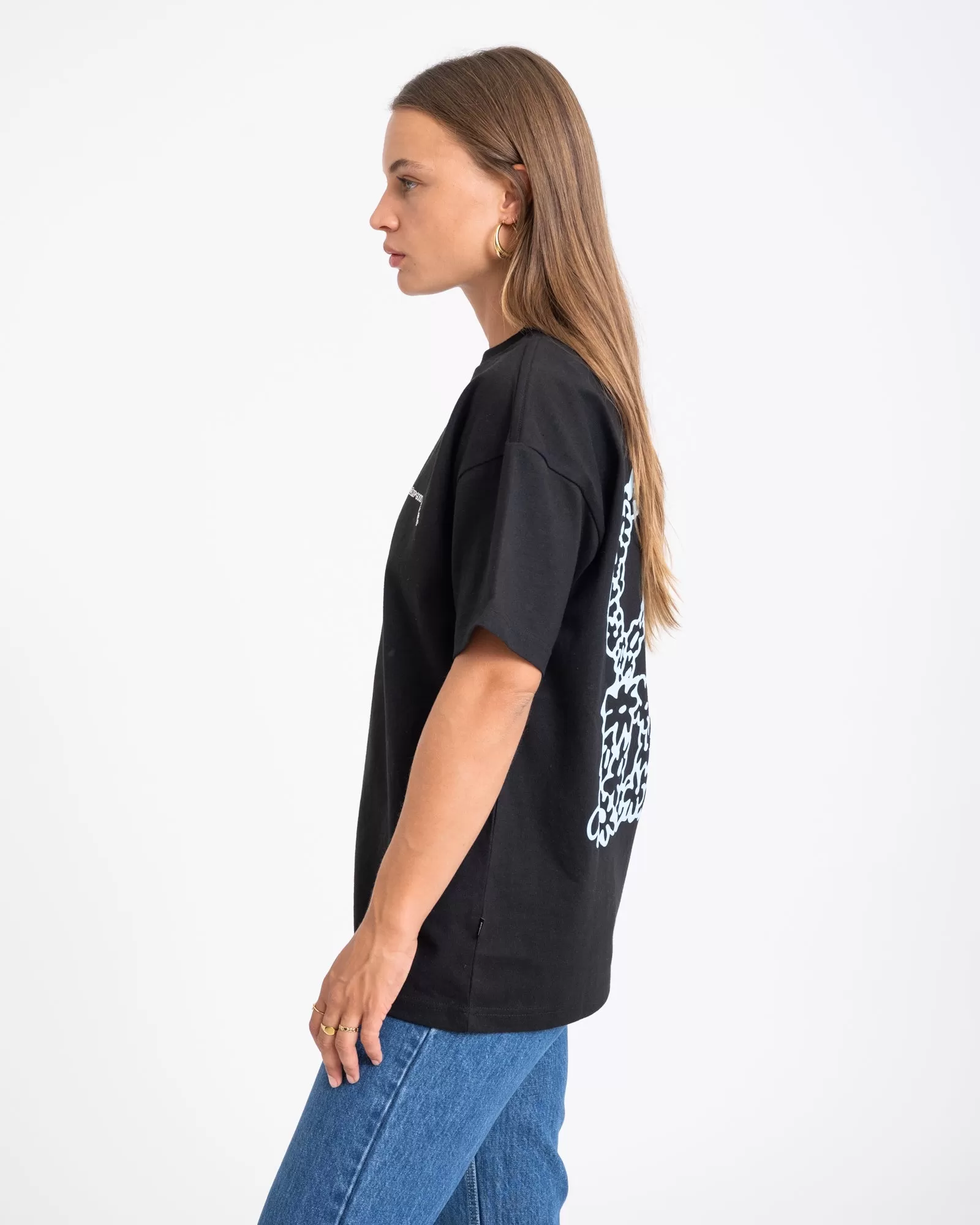 Dr. Denim Trooper Tee Black Peace