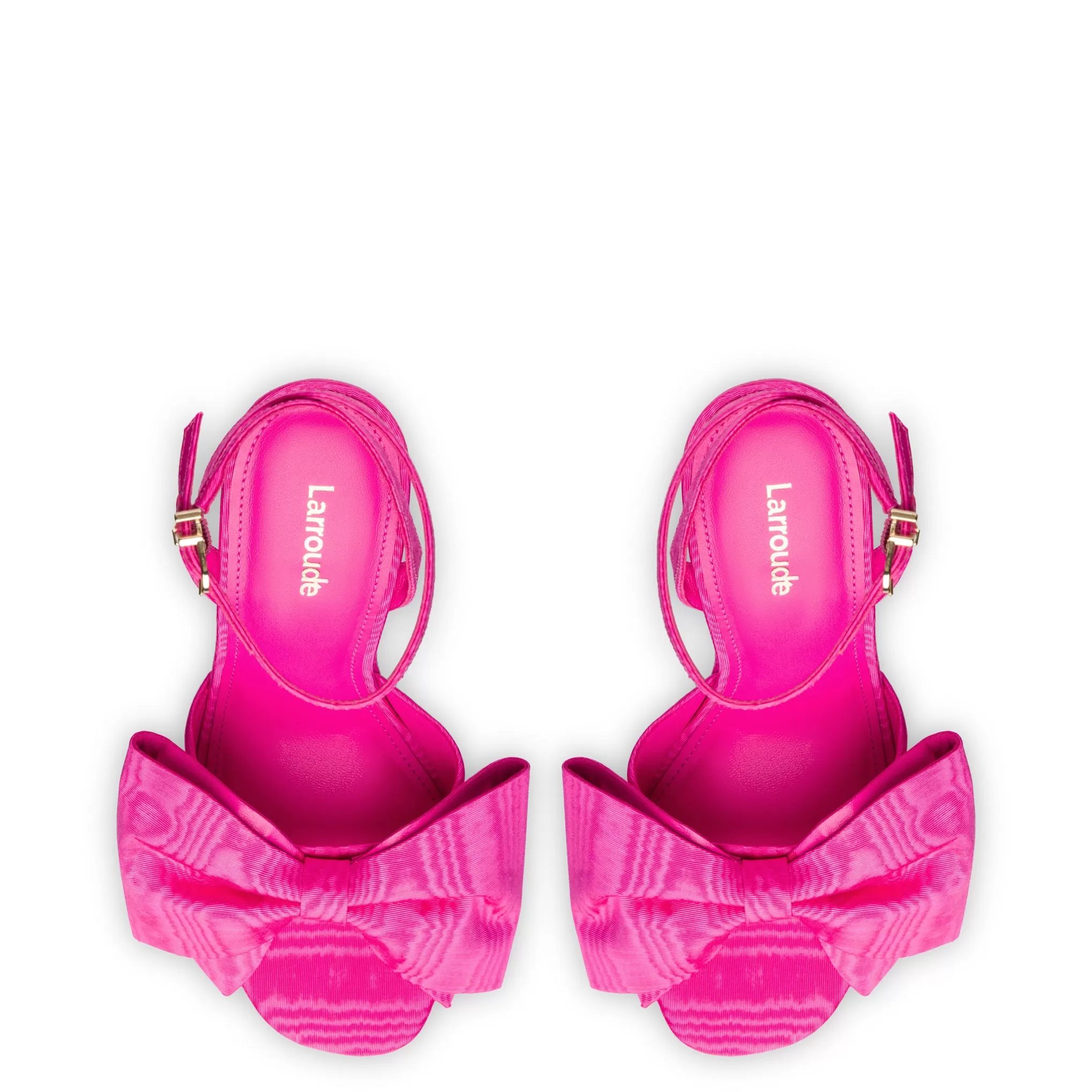 Elle Platform Sandal In Magenta Fabric