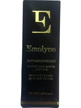 Emolyne Black Metamorphosis Velvet Semi-Matte Lipstick BNIB