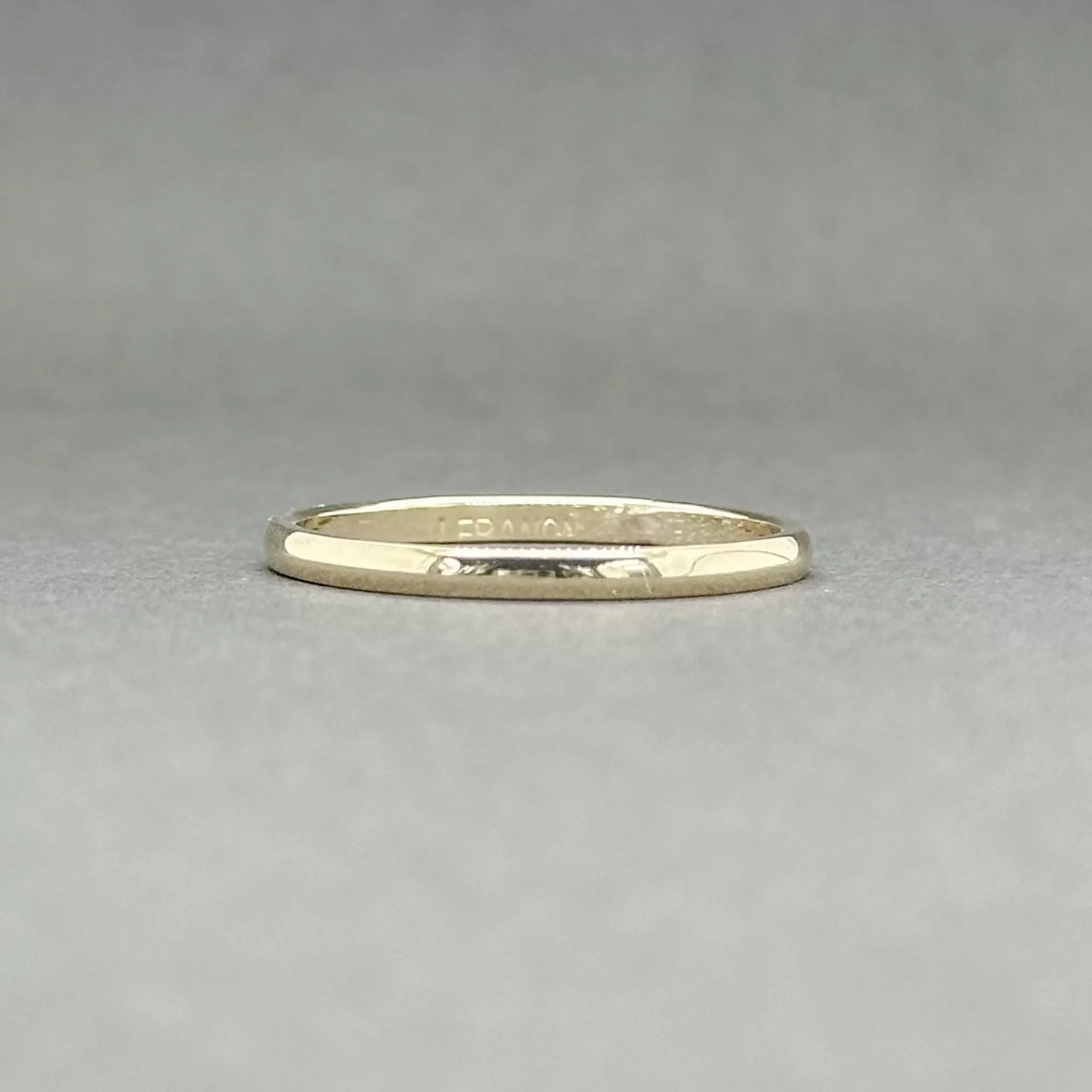 Estate 14K Y Gold 1.97mm Wedding Band sz9