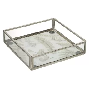 Fern Glass Deco Tray