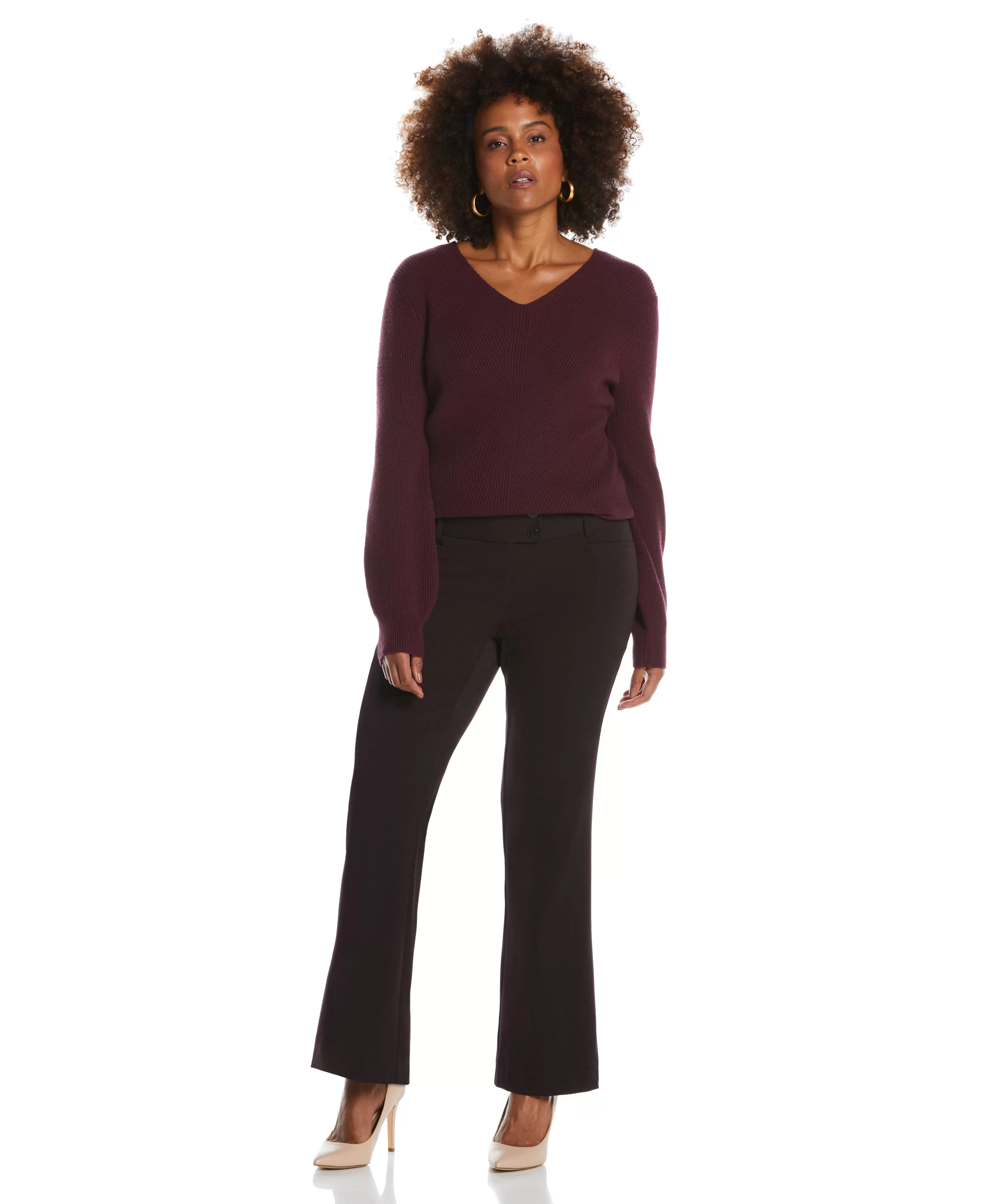 Gabardine Bootcut Pant - Curvy Fit